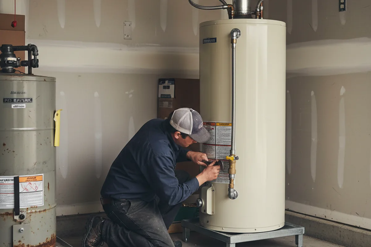 Water heater and shutoff valve replacement in Thonotosassa